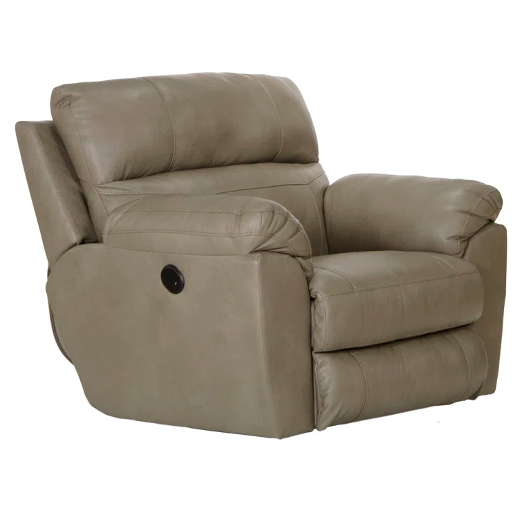 Alonii 45" Wide Leather Match Standard Recliner