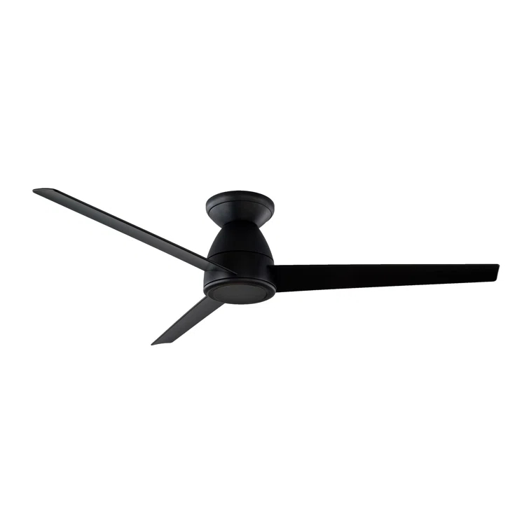 Tip Top 3 - Blade Smart Flush Mount Ceiling Fan with LED Light Kit and Bluetooth Remote Control Included Included
