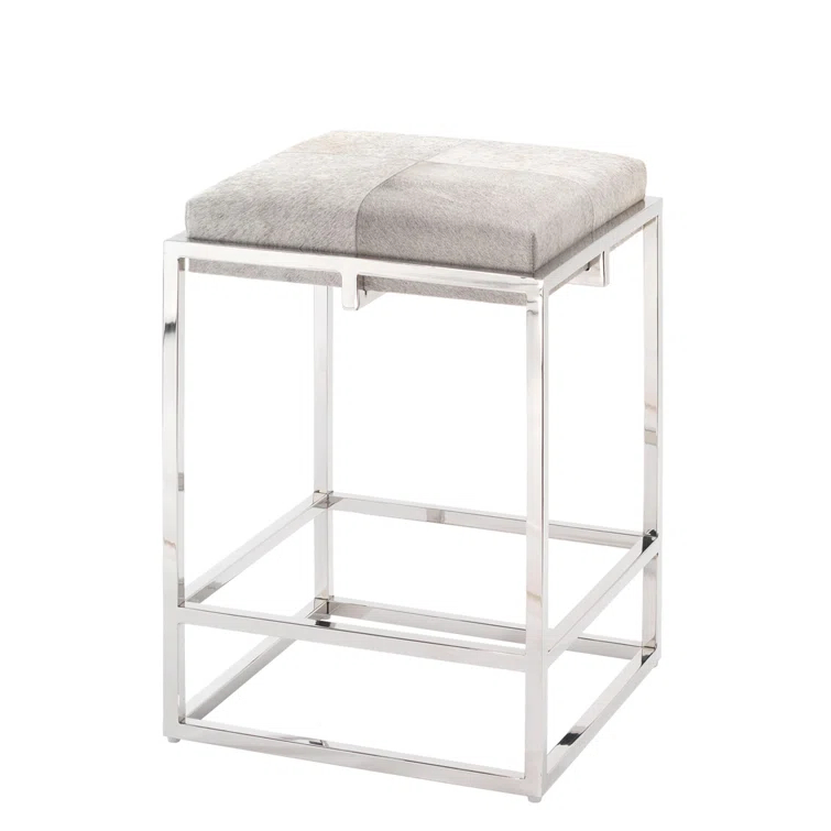 Shelby Upholstered Counter Stool with Metal Frame