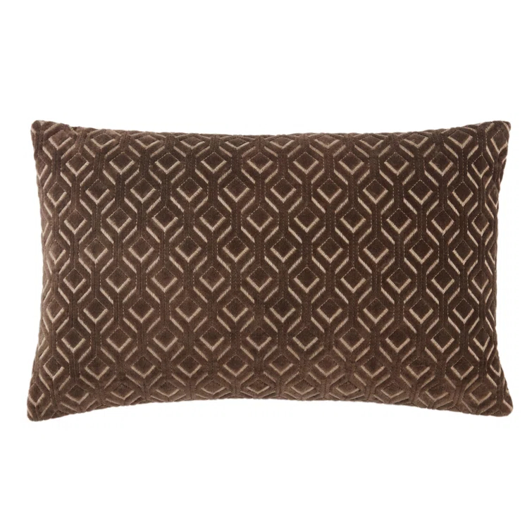 Ryans Embroidered Cotton Lumbar Throw Pillow