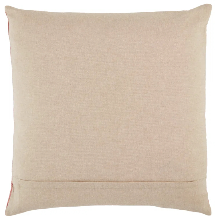 Gretchen Embroidered Cotton Throw Pillow