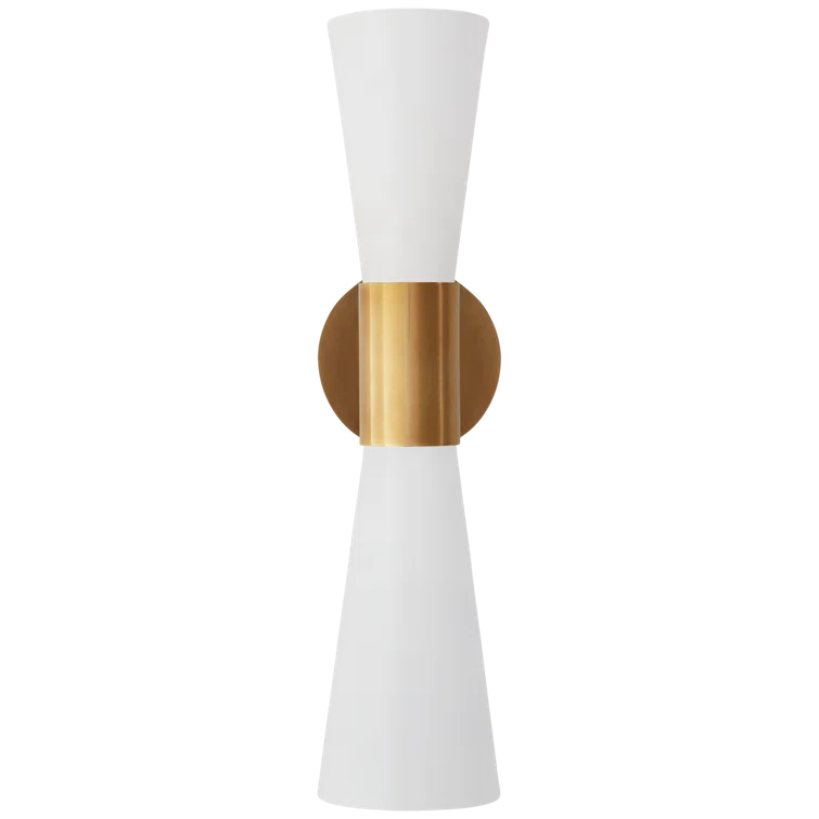 Elegant Black Dimmable Direct-Wired Sconce, 17.75" High