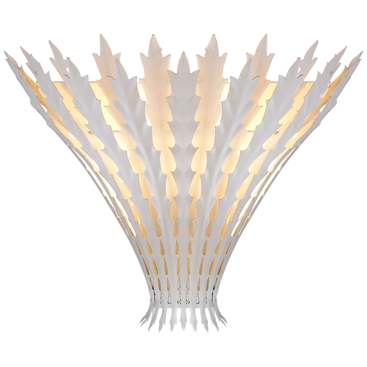 Hampton Plaster White 12" Direct Wired Wall Sconce