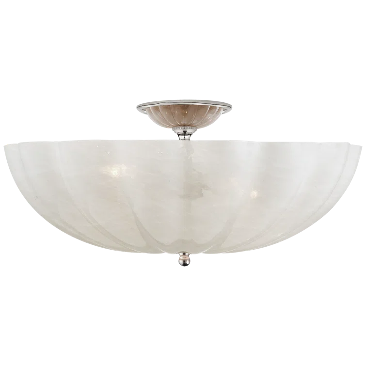 Rosehill Polished Nickel 4-Light Semi-Flush Mount Ceiling Light