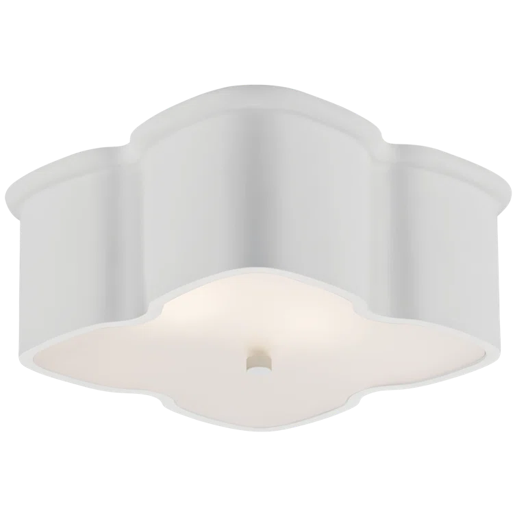 Bolsena Clover 5.75'' Plaster White Flush Mount Ceiling Light
