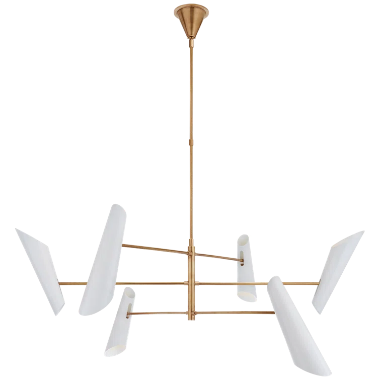 Franca Hand-Rubbed Antique Brass LED Chandelier