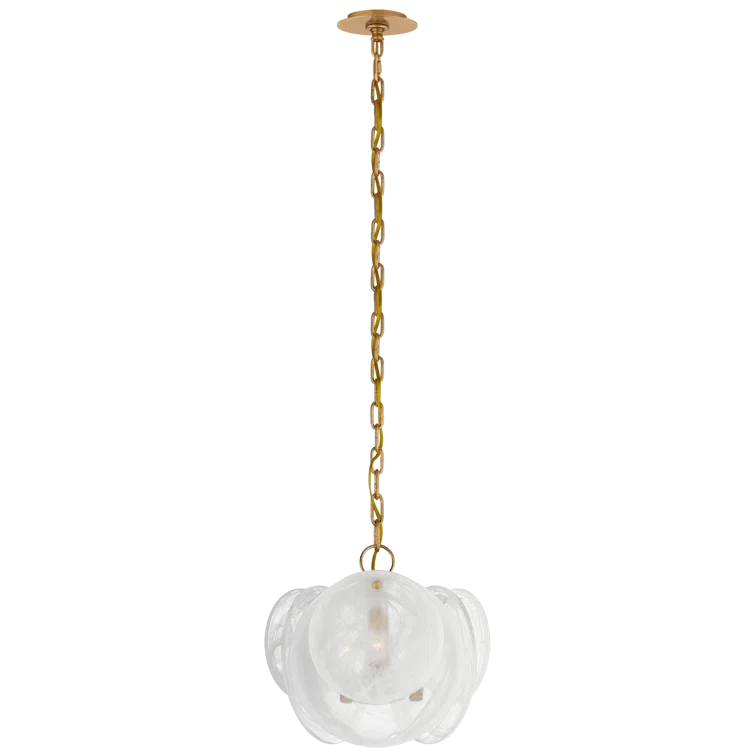 Loire Nickel 3-Light 14.5" Candle Pendant by AERIN