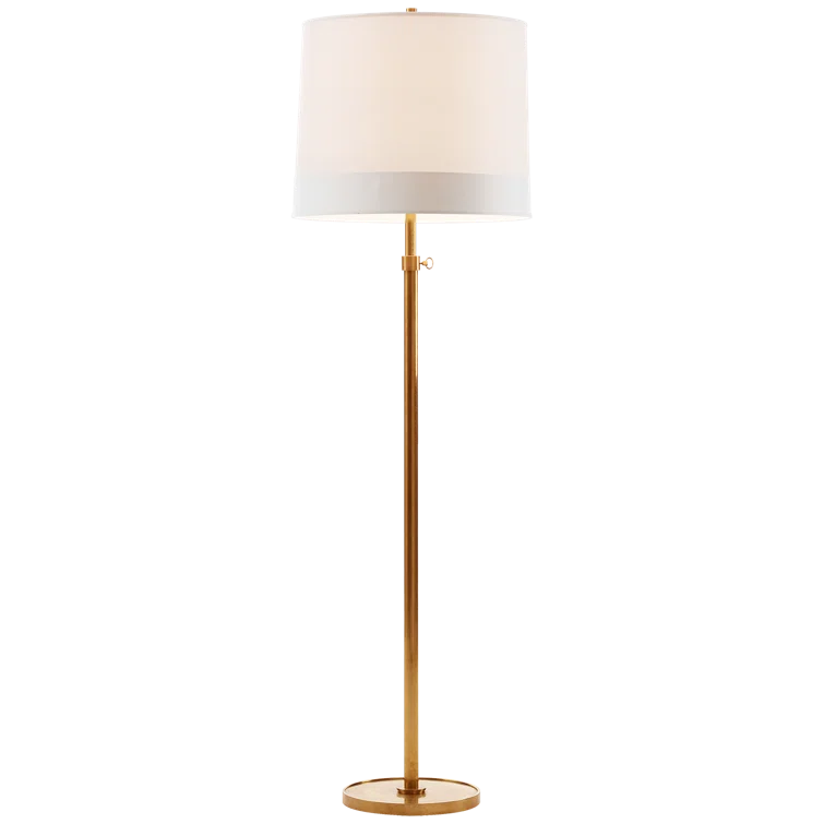 Edison Adjustable Soft Brass Outdoor Floor Lamp