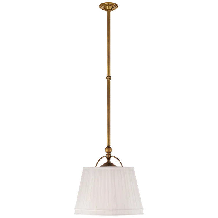 Antique-Burnished Brass Crystal Indoor/Outdoor Lantern Pendant