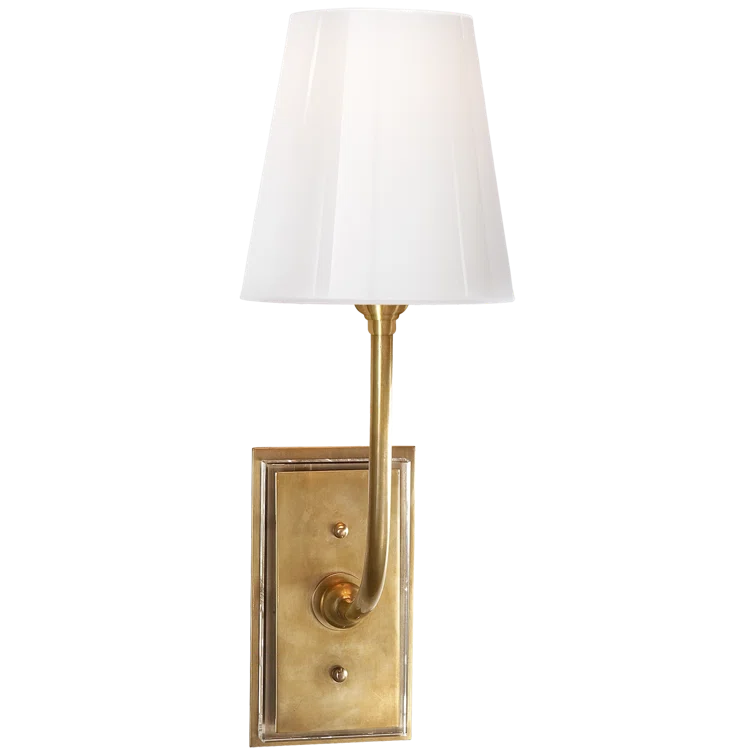 Hulton 17" Antique Brass & Bronze Dimmable Wall Sconce