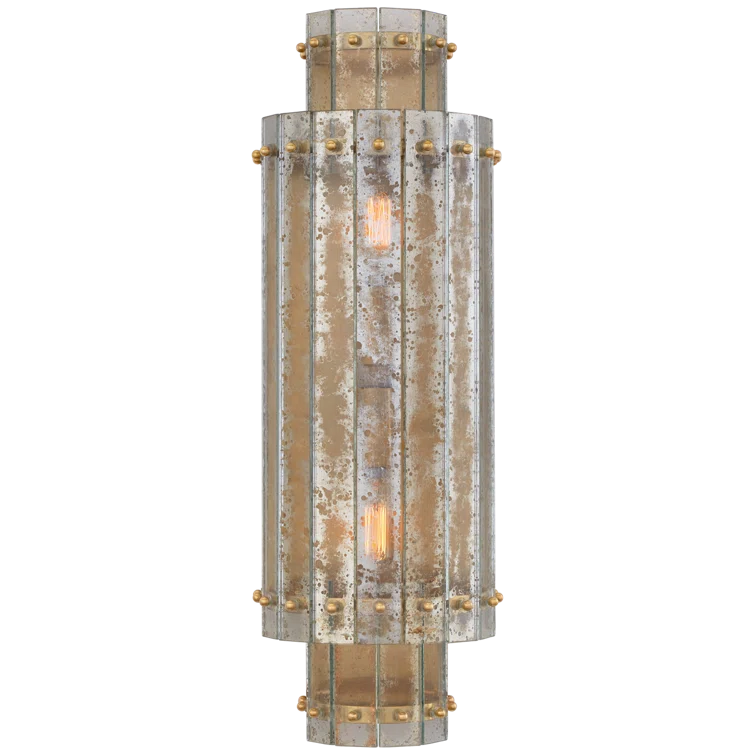 Carrie & Co. Hand-Rubbed Antique Brass 21" Dimmable Sconce