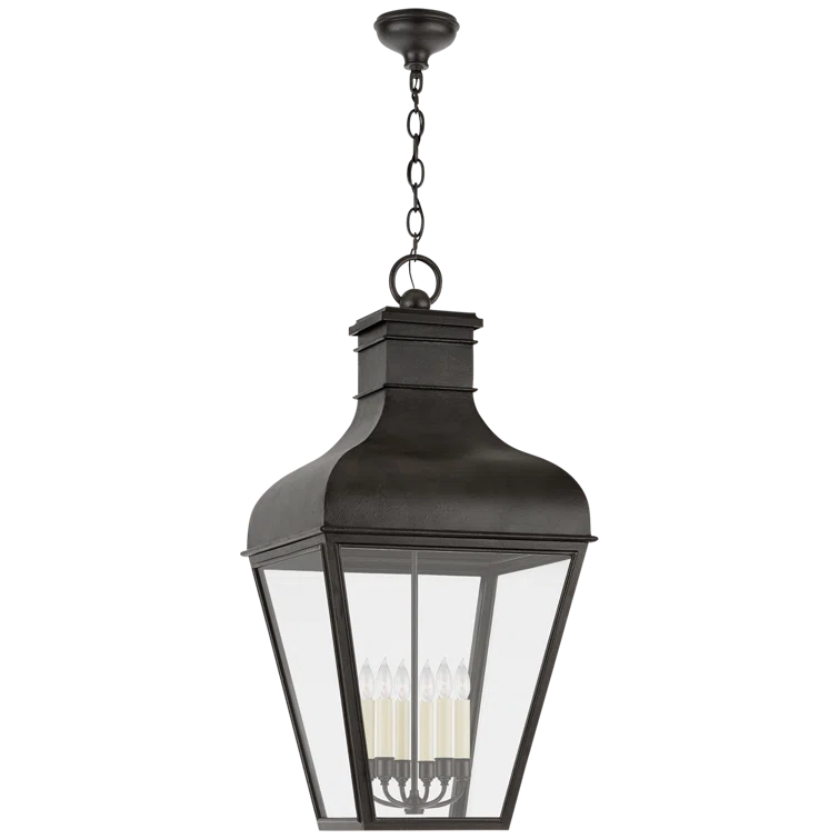 Fremont Elegance 45" French Rust LED Indoor/Outdoor Hanging Lantern