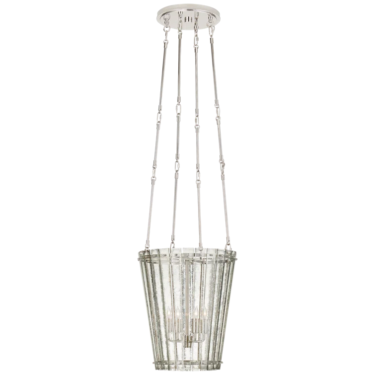 Mini Nickel Crystal Candle Chandelier with Plug-in
