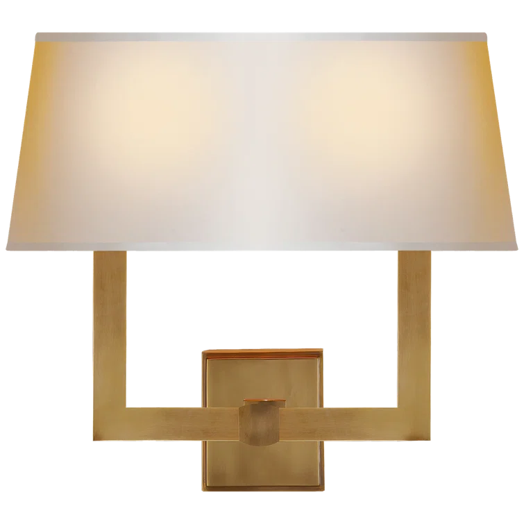 Antique Brass and Bronze 2-Light Dimmable Sconce