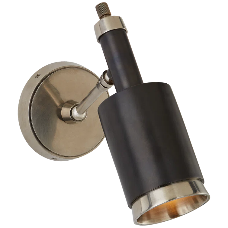Anders Bronze & Black Adjustable Dimmable Sconce 10.75"