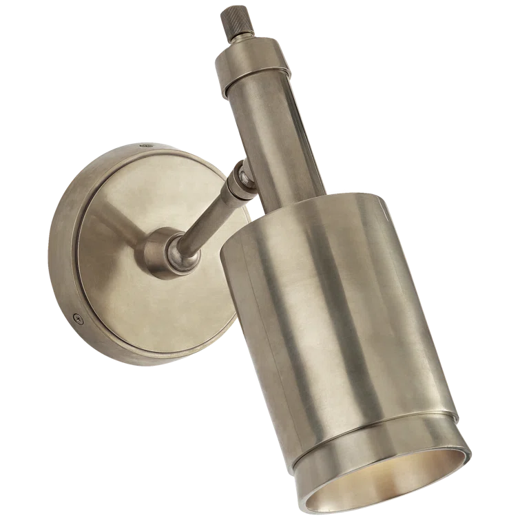 Anders 10.75'' Black and Antique Nickel Dimmable Sconce