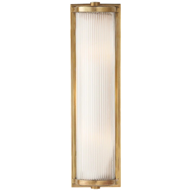 18" Hand-Rubbed Antique Brass & Bronze Outdoor Cylinder Light
