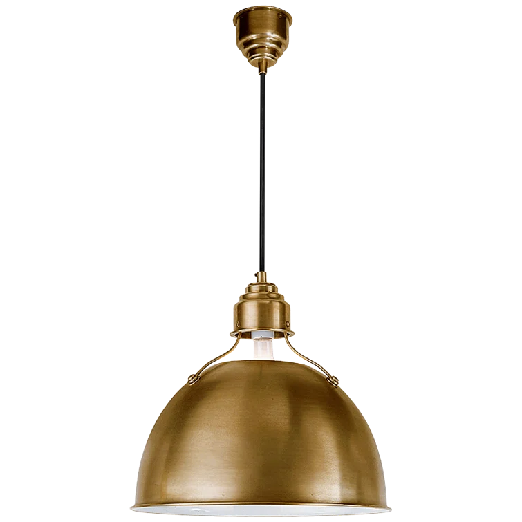 Eugene Antique Brass 12" Indoor Pendant Light