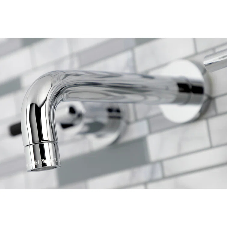 Kingston Brass Kaiser Two-Handle Wall Mount Bathroom Faucet