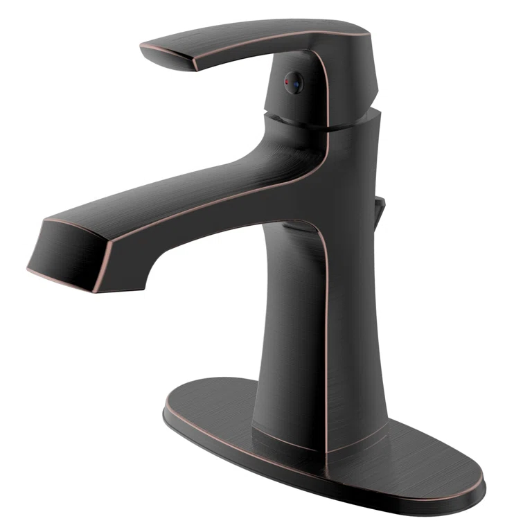 Cardania Single-Hole Single-handle Bathroom Faucet with Drain Assembly