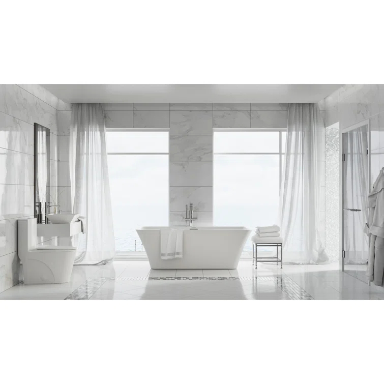 St. Tropez Dual Flush Elongated One-Piece Toilet (Seat Included)