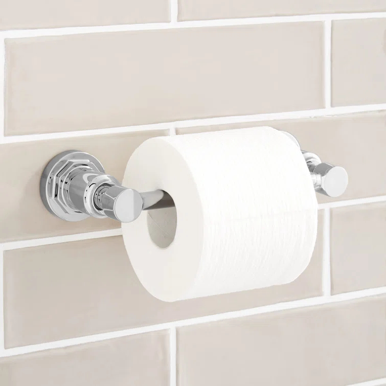 Chrome Round Wall Mounted Toilet Paper Holder