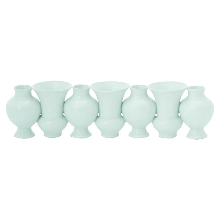 Studio A Home Chinoise Linear Bud Vase-White Crackle