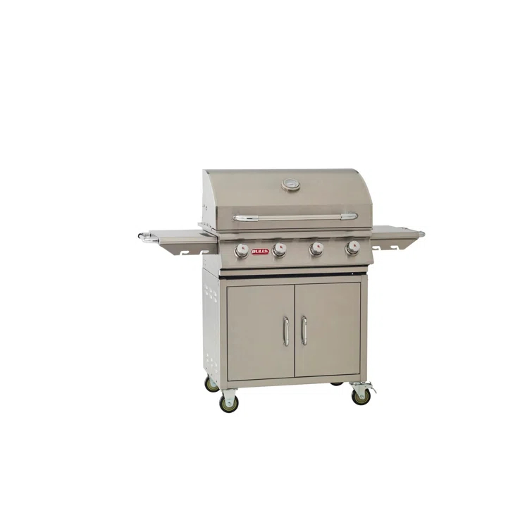 Bull Outdoor Products 4 - Burner Freestanding Gas Grill with Cabinet