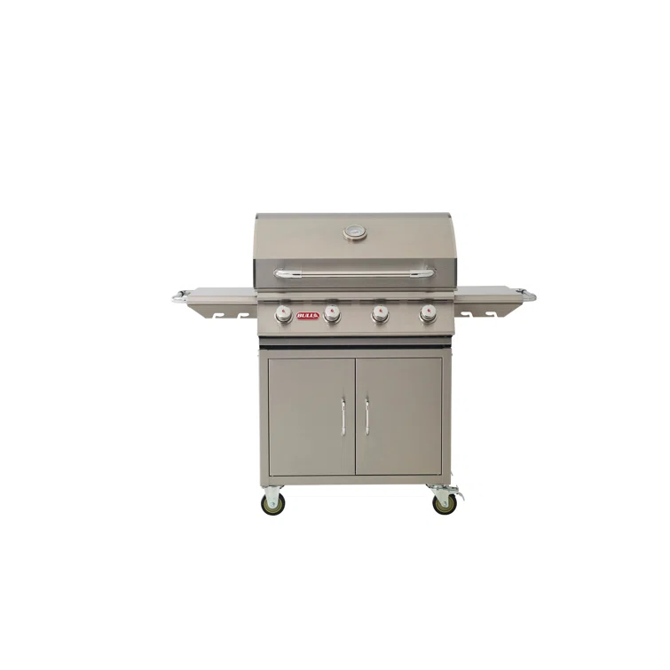 Bull Outdoor Products 4 - Burner Freestanding Gas Grill with Cabinet