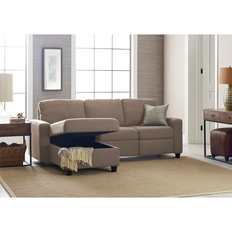 Serta Palisades Reclining Sectional Sofa with Storage Chaise