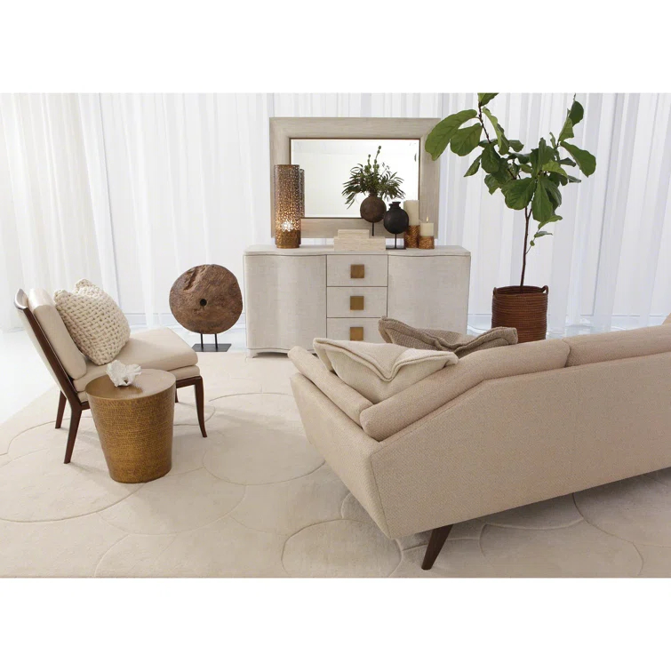 Izmir Hammered Side Table-Antique Brass