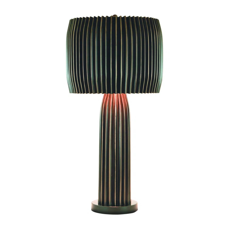 Crimp Table Lamp-Bronze