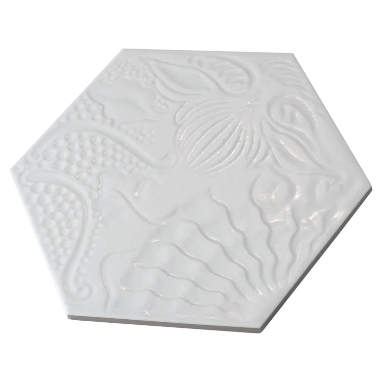 Gaudi Hex 9" x 10" Porcelain Patterned Wall & Floor Tile