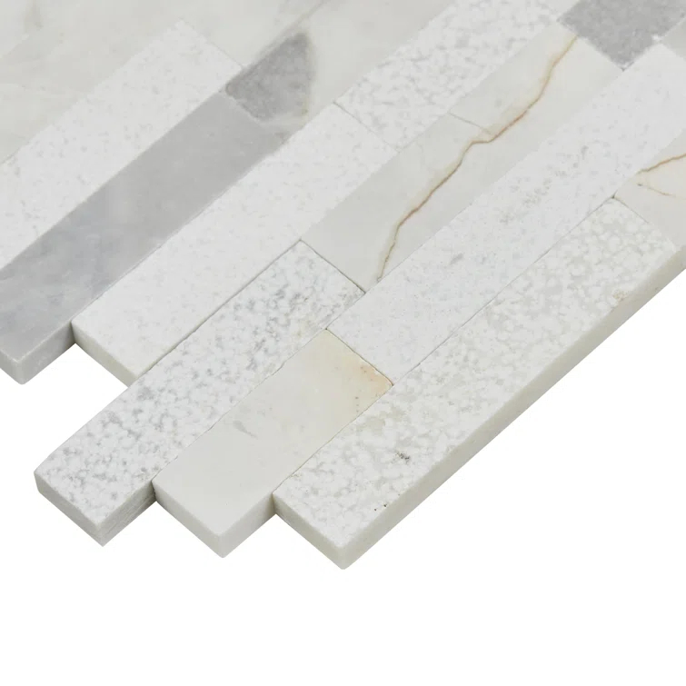 Minute Mosaix Marble Linear Mosaic Wall Tile