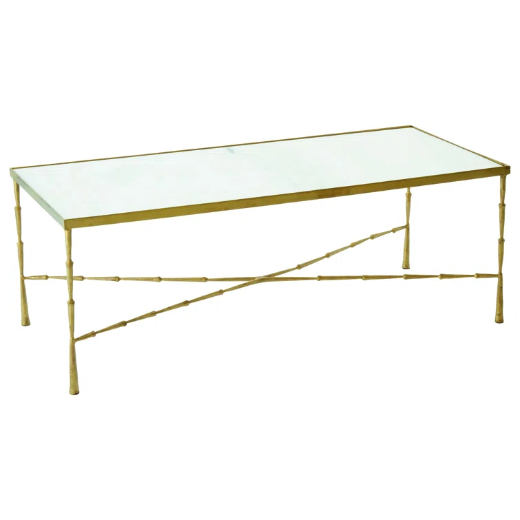 Spike Cocktail Table w/White Marble Top