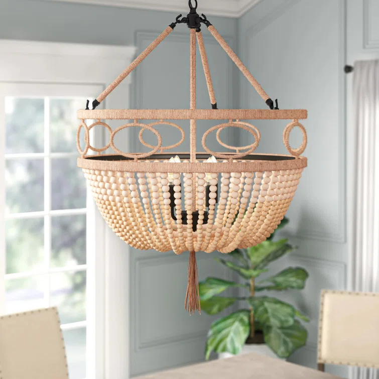 Sadie 4 Light Metal Dimmable Empire Chandelier