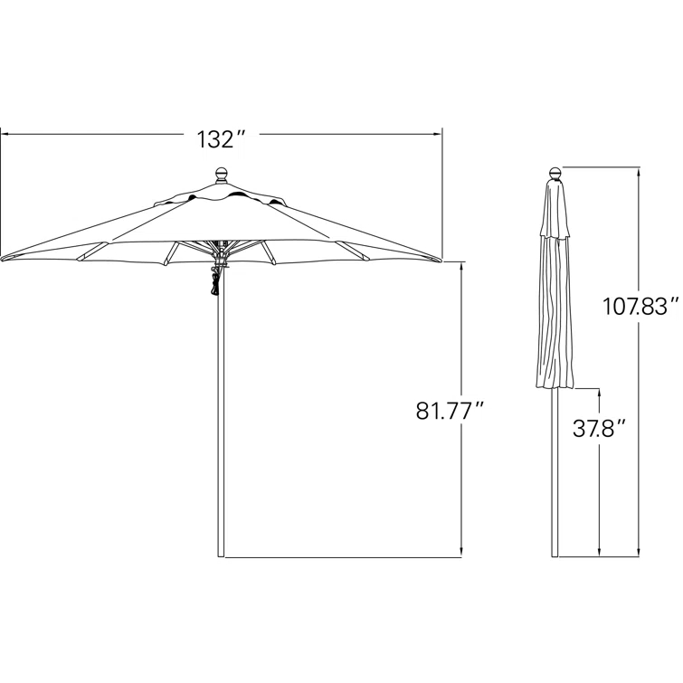 Darlington 132'' Outdoor Umbrella