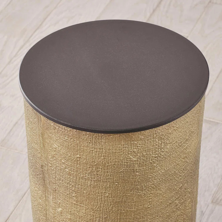 Hemp Etched Barrel Table