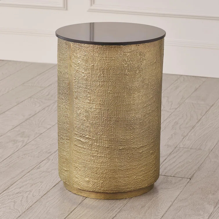 Hemp Etched Barrel Table