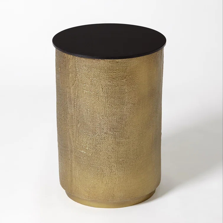 Hemp Etched Barrel Table