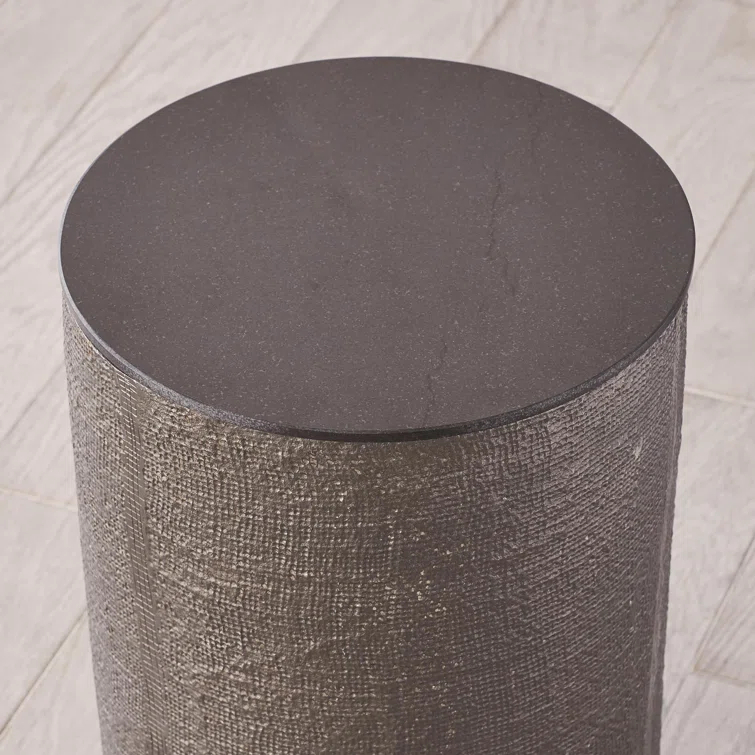 Hemp Etched Barrel Table
