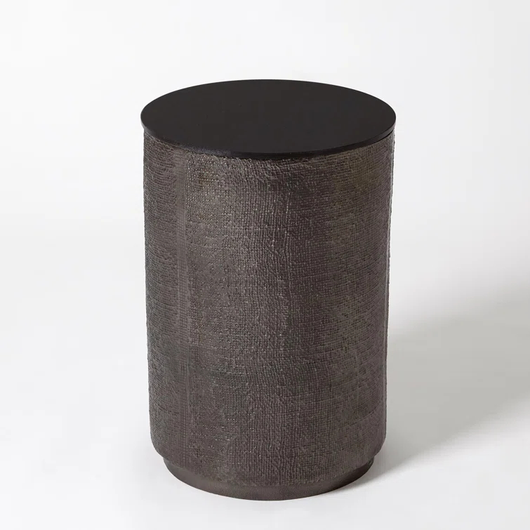 Hemp Etched Barrel Table