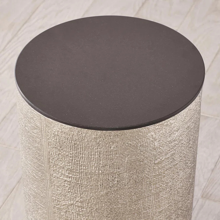 Hemp Etched Barrel Table