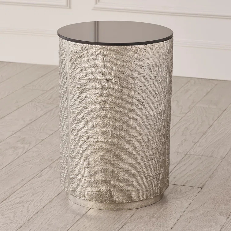 Hemp Etched Barrel Table