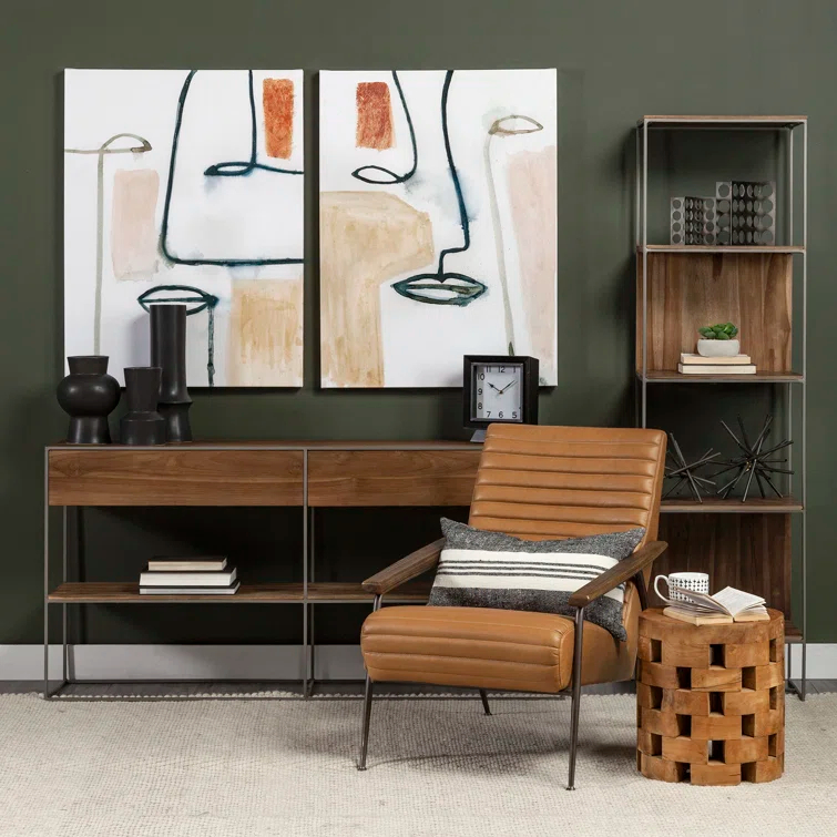 Sagan Narrow Etagere Bookcase