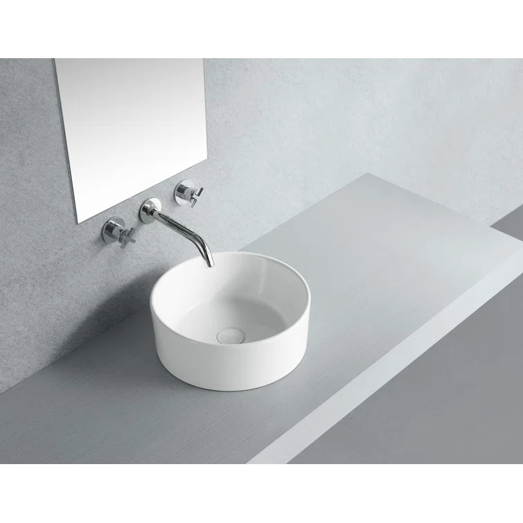 Kingston Brass Park Ceramic Round Vessel Sink