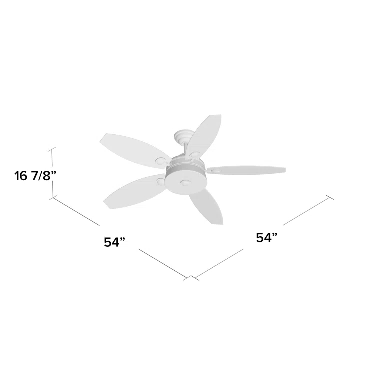 54'' Ceiling Fan with LED Lights