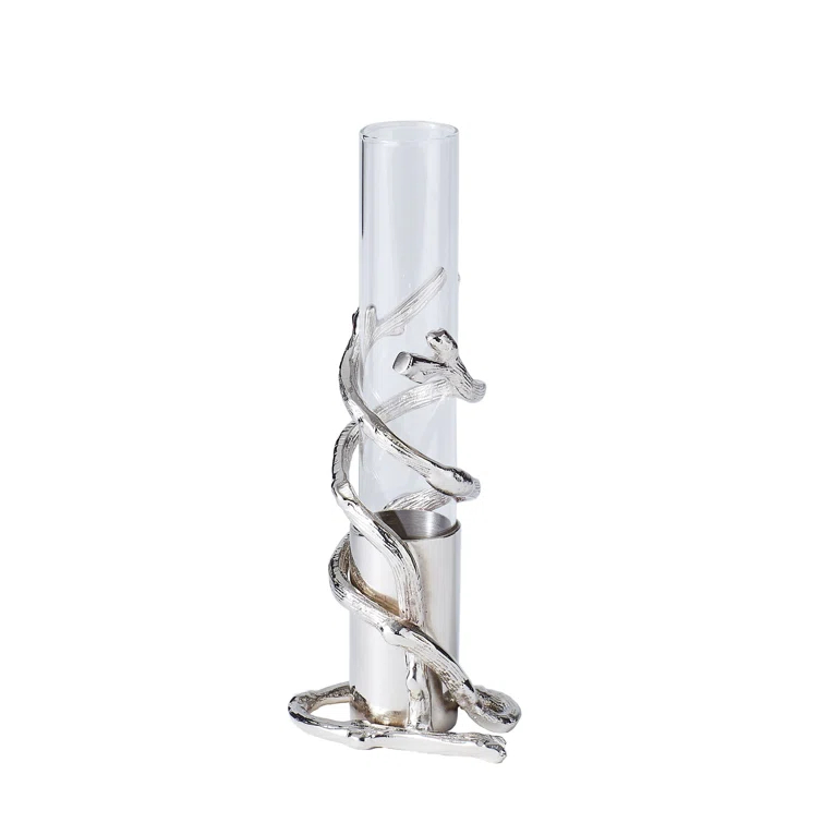 Global Views Branch Bud Vase-Nickel
