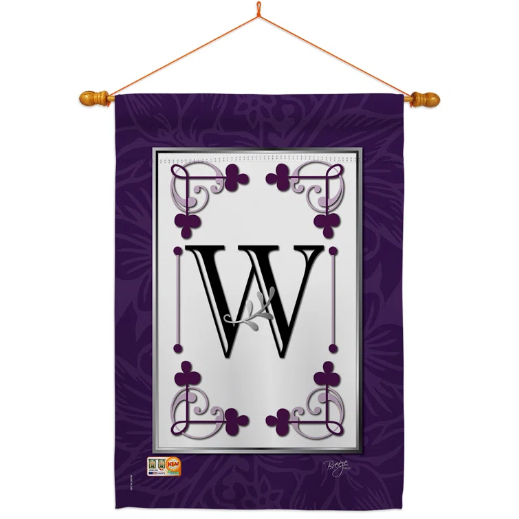 Double Sided 40'' H x 28'' W Polyester Flag Set