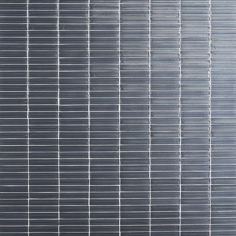 Tara Stacked 11.61" x 11.73" Molten Glass Mosaic Wall Tile (0.95 Sq. Ft. / Sheet)